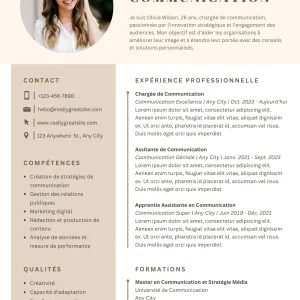 CV SOLUTPRINT · Modèle 14