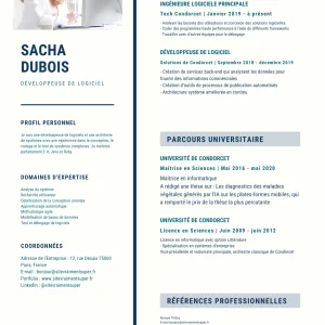 CV SOLUTPRINT · Modèle 03