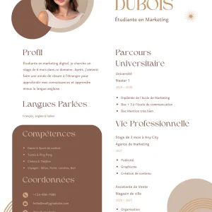 CV SOLUTPRINT · Modèle 01